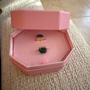 Green statement ring